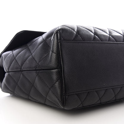 Chanel Caviar Quilted Jumbo Kelly Flap Black 5 of 8