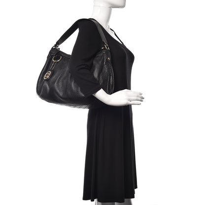 Gucci Guccissima Medium Sukey Hobo Black 2 of 11