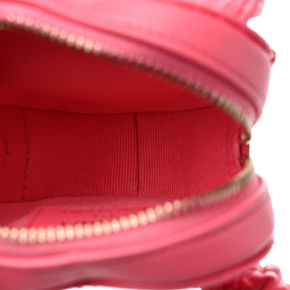 Chanel Lambskin Quilted CC In Love Heart Zipped Arm Coin Purse Pink 5 of 10