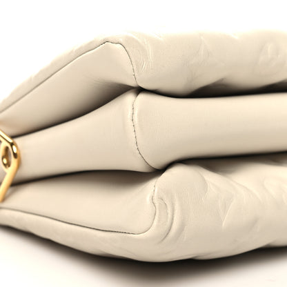 Louis Vuitton Lambskin Embossed Monogram Coussin PM Beige Cream 10 of 12