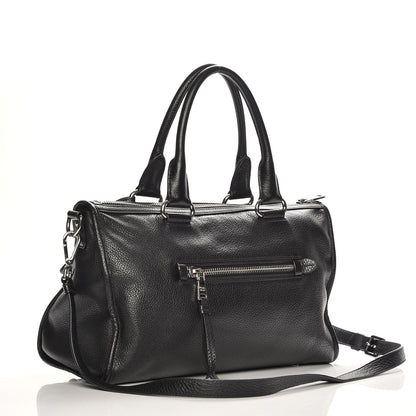 Prada Vitello Daino Shopping Satchel Black 4 of 9
