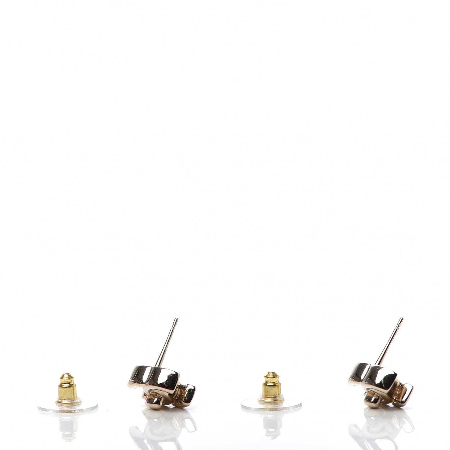 Chanel Metal CC Turnlock Earrings Gold 3 of 5