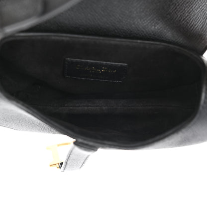 Christian Dior Grained Calfskin Mini Saddle Bag Black 5 of 8
