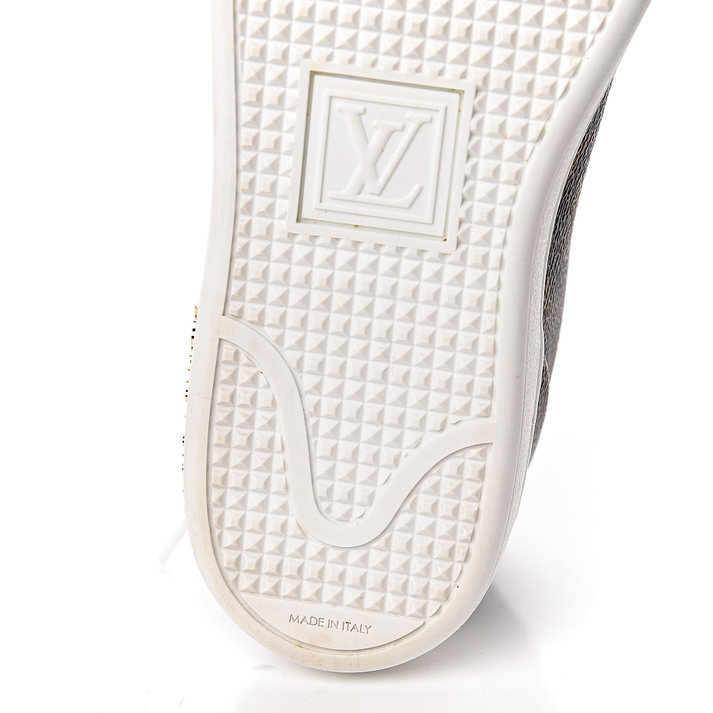 Calfskin Monogram LV Black Heart Sneakers 37 Cacao