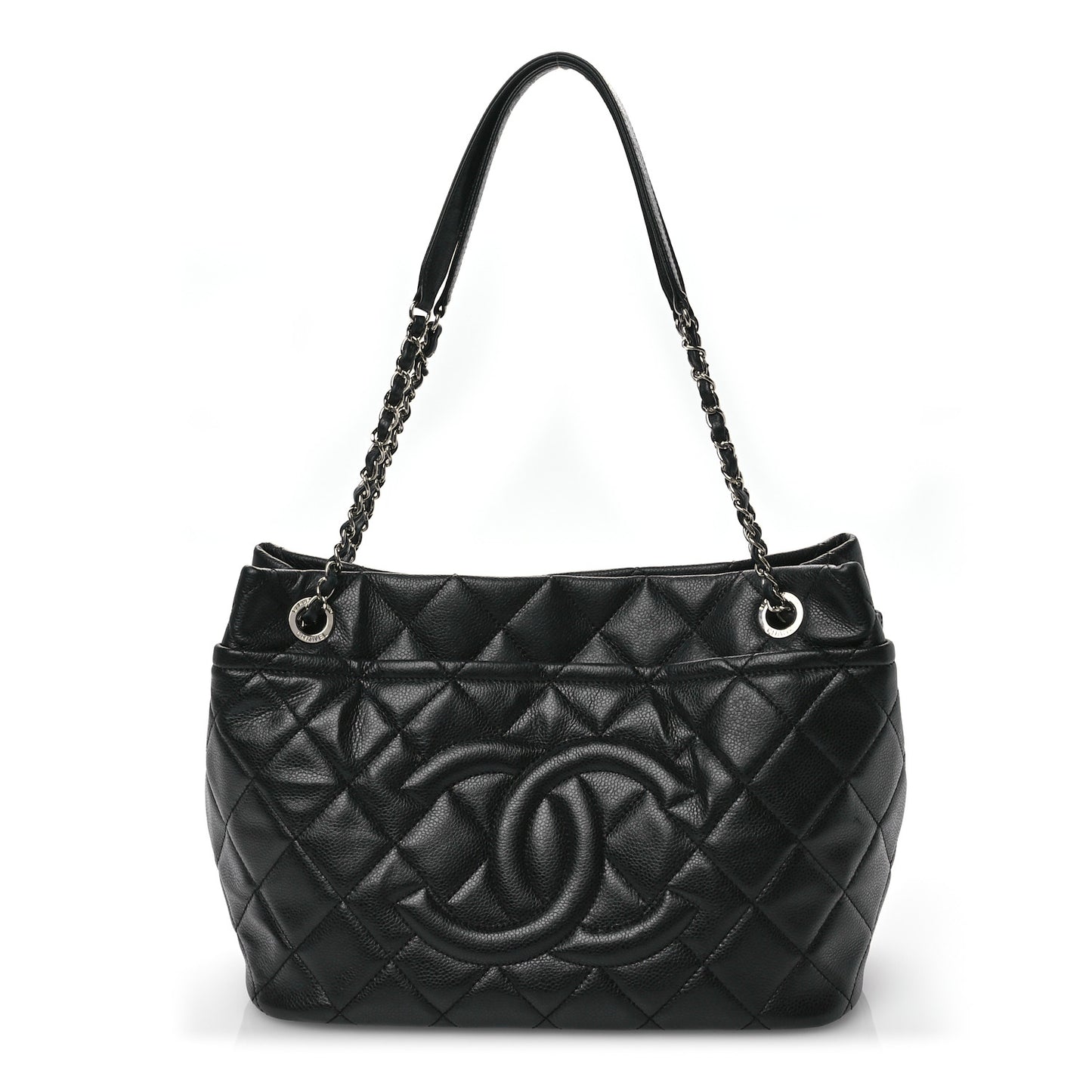 Caviar Quilted CC Timeless Soft Tote Black