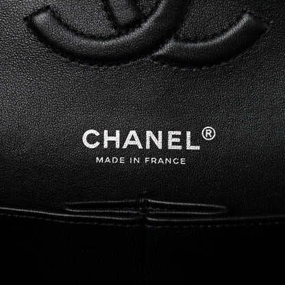 Chanel Lambskin Quilted Medium Double Flap So Black 10 of 19