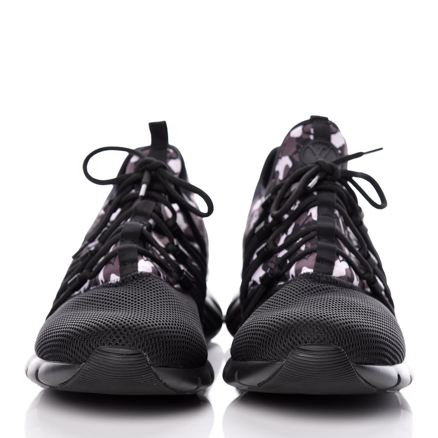 Neoprene Mesh Rubber Monogram Camo Fastlane Low Sneakers 13 Black