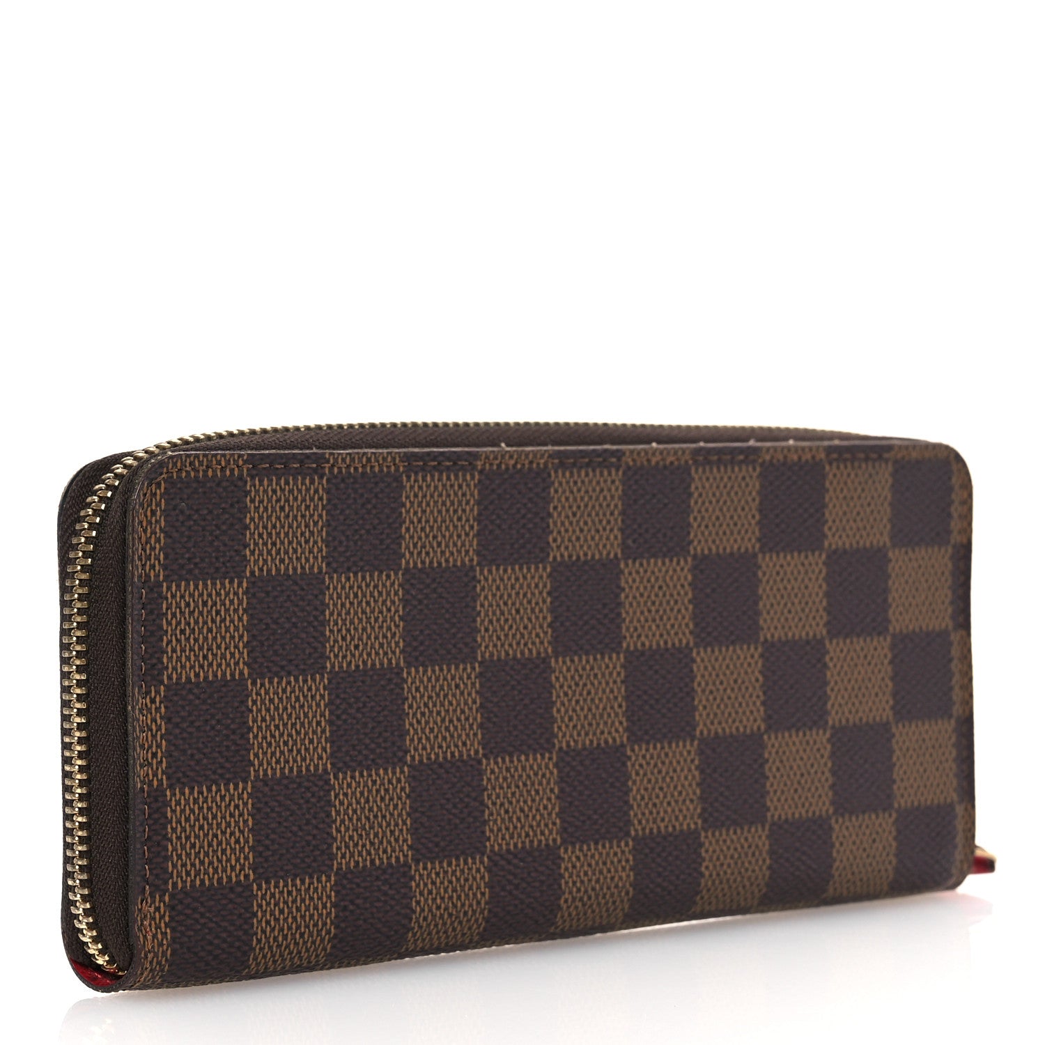 Louis Vuitton Damier Ebene Clemence Wallet Cherry 3 of 14
