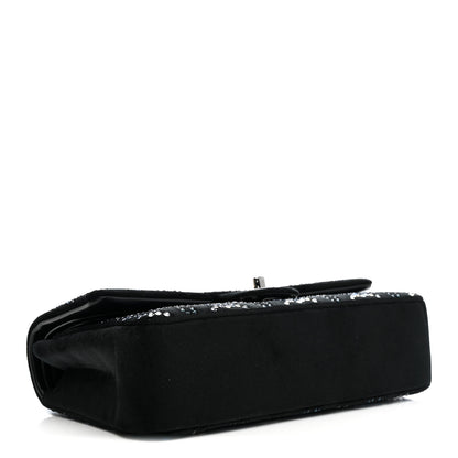 Chanel Velvet Crystal Medium Double Flap Black 4 of 14