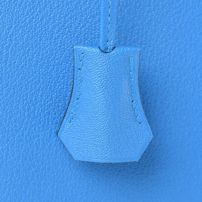 Hermes Chevre Chandra Kelly Sellier 25 Bleu Zanzibar 10 of 41