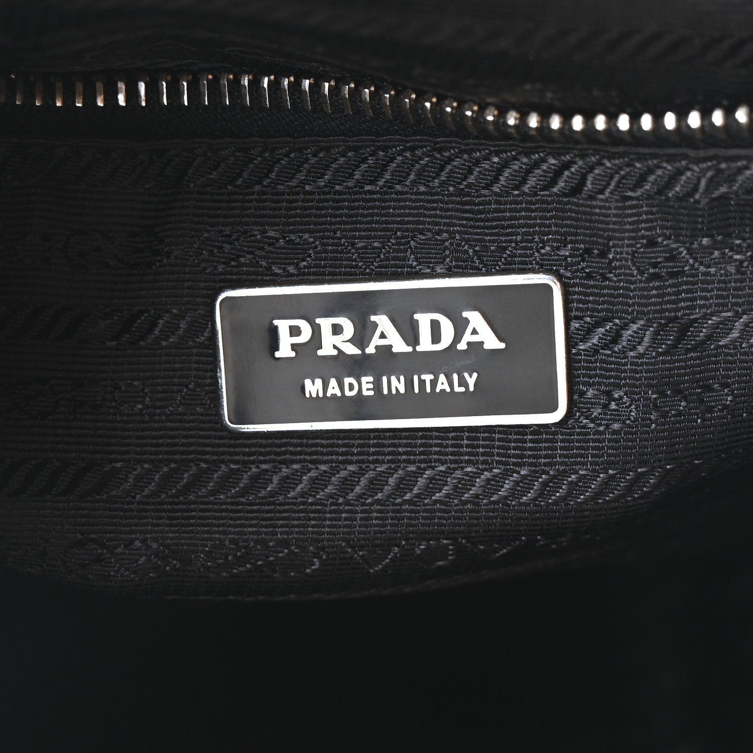 Prada Vitello Daino Side Pocket Tote Black 6 of 9