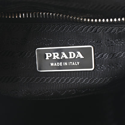 Prada Vitello Daino Side Pocket Tote Black 6 of 9