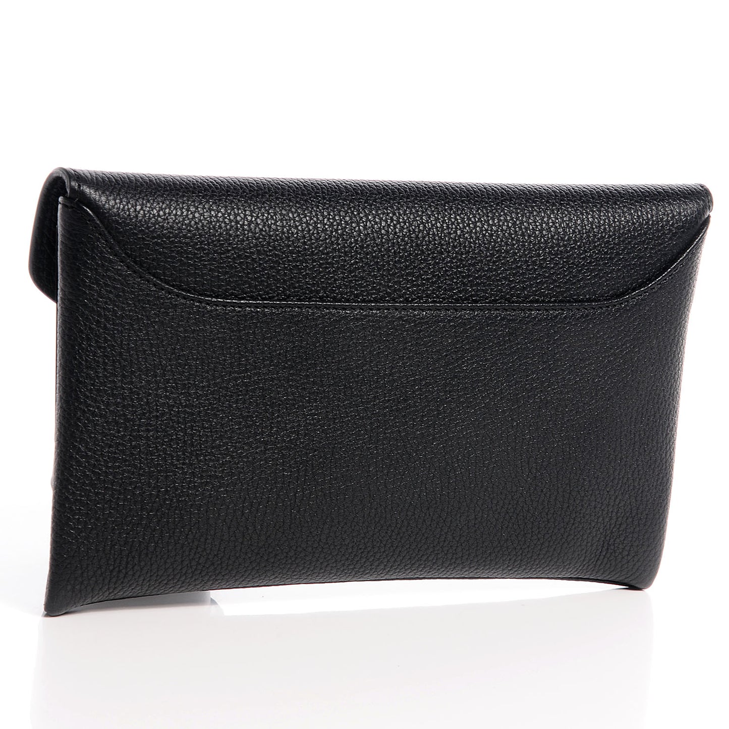 Grained Calfskin Small Antigona Envelope Clutch Black