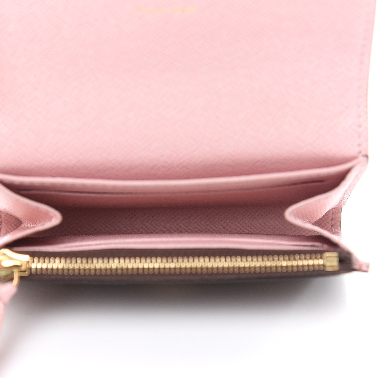 Louis Vuitton Damier Ebene Rosalie Coin Purse Rose Ballerine 5 of 11