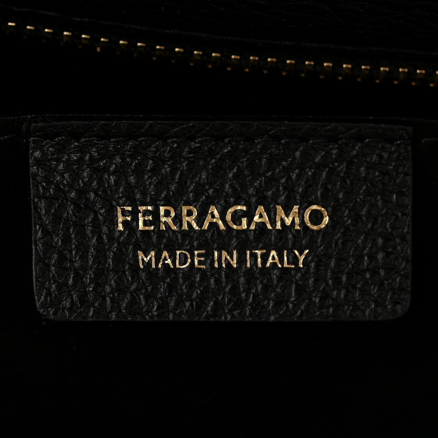 Hammered Calfskin Small Firenze East West Tote Bag Black