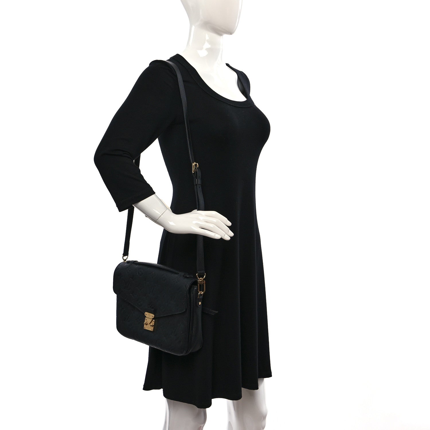 Louis Vuitton Empreinte Pochette Metis Black 2 of 12