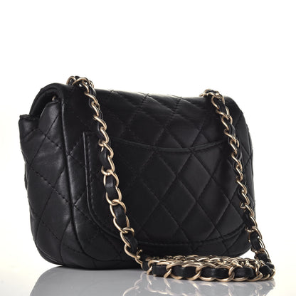 Chanel Lambskin Quilted Precious Jewel Mini Square Flap Black 3 of 9