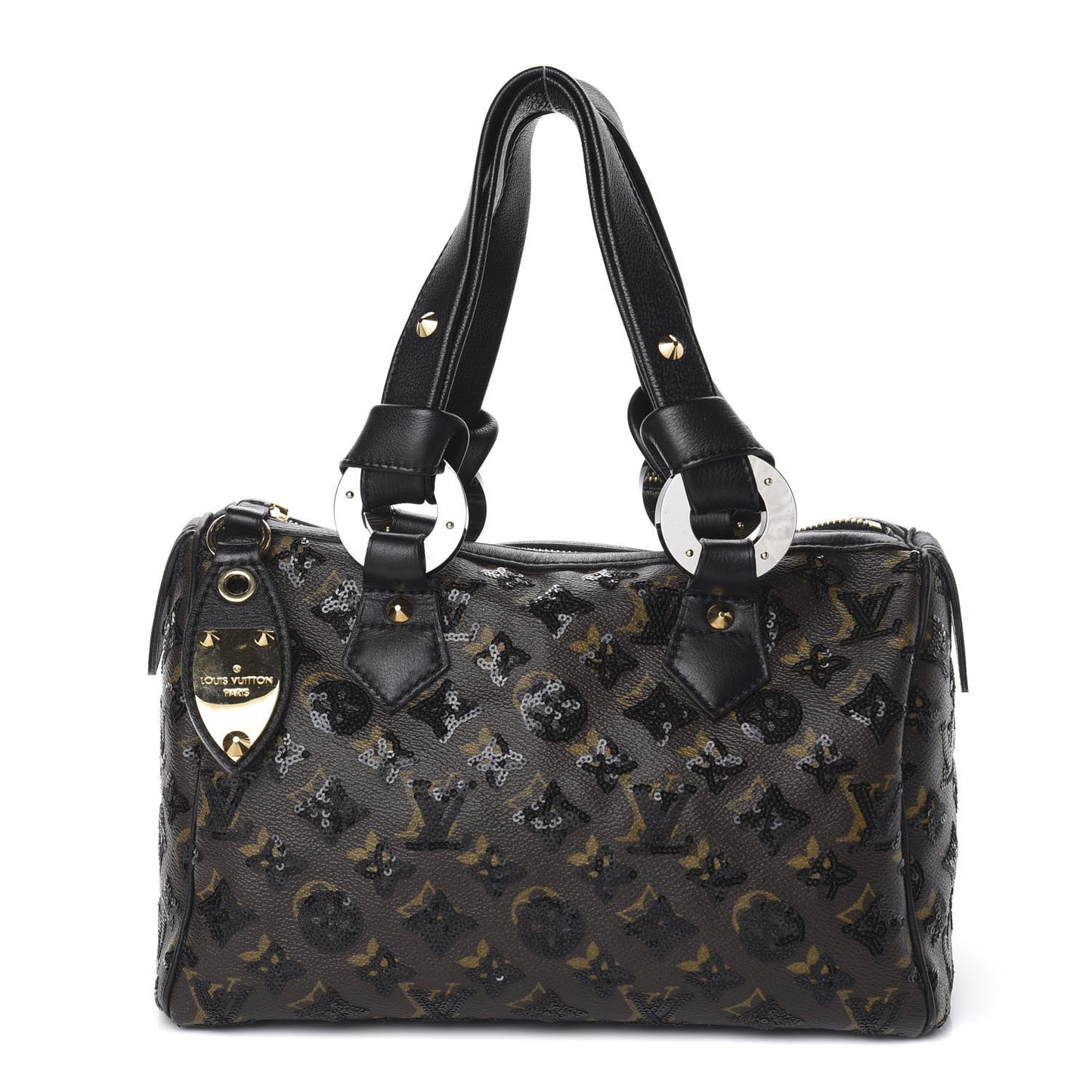 Monogram Sequins Eclipse Speedy 28 Black