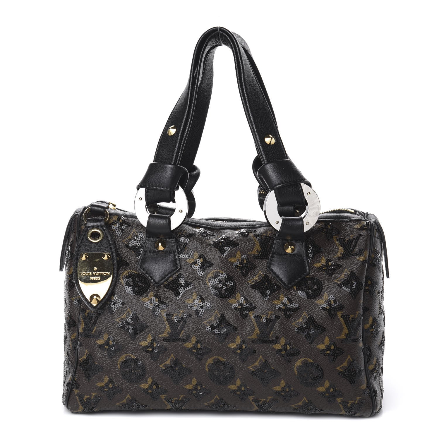 Louis Vuitton Monogram Sequins Eclipse Speedy 28 Black 1 of 10