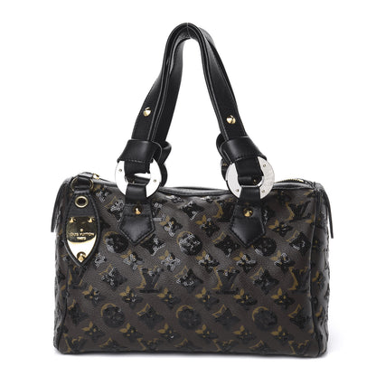 Louis Vuitton Monogram Sequins Eclipse Speedy 28 Black 1 of 10