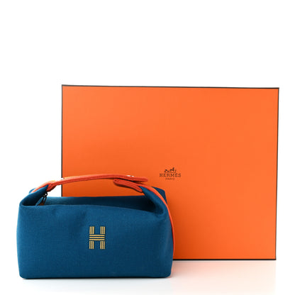 Hermes Wool Rocabar Small Bride-A-Brac Pouch Bleu Paon 11 of 11