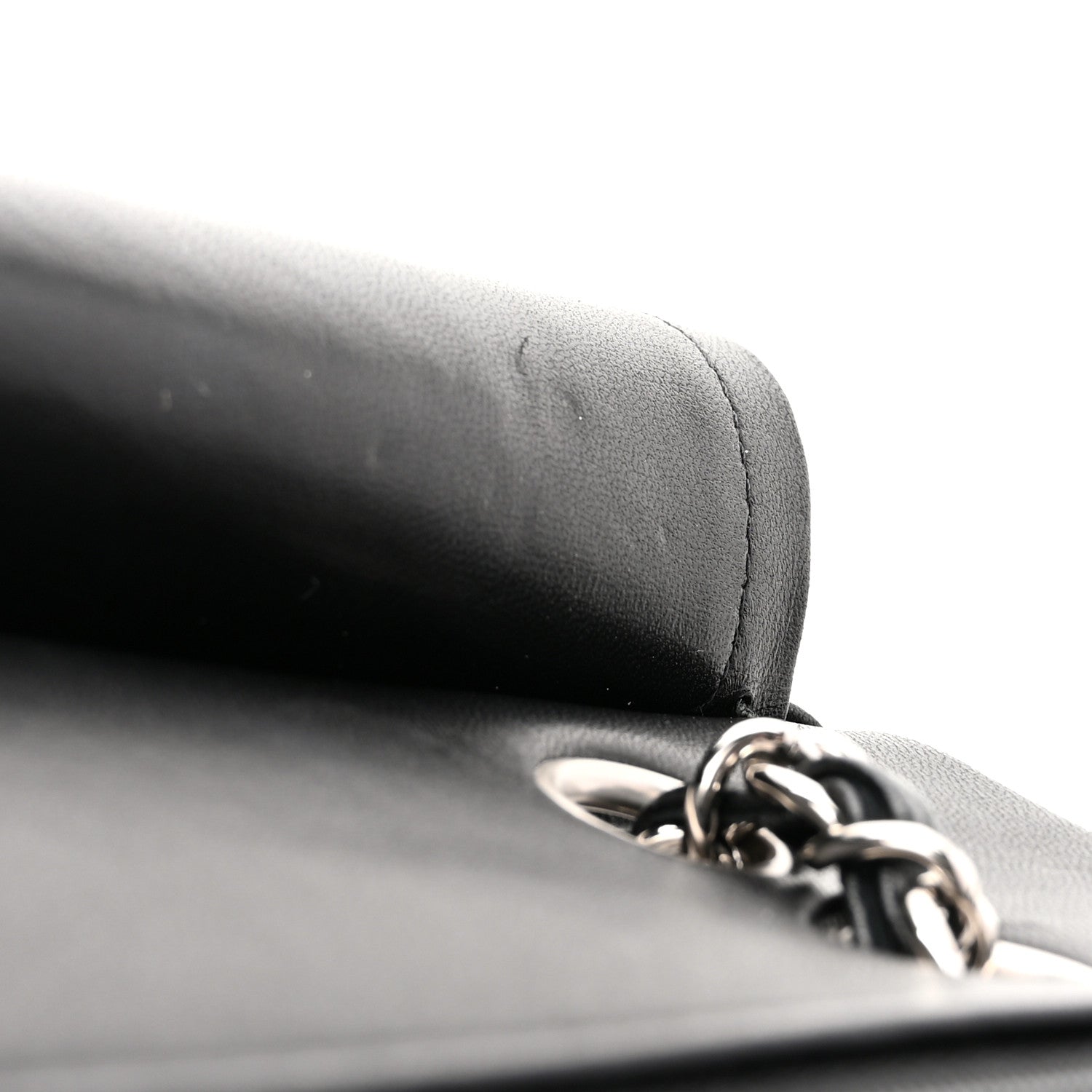 Chanel Lambskin Quilted Medium Double Flap Black 11 of 12