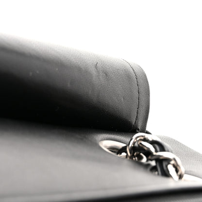 Chanel Lambskin Quilted Medium Double Flap Black 11 of 12