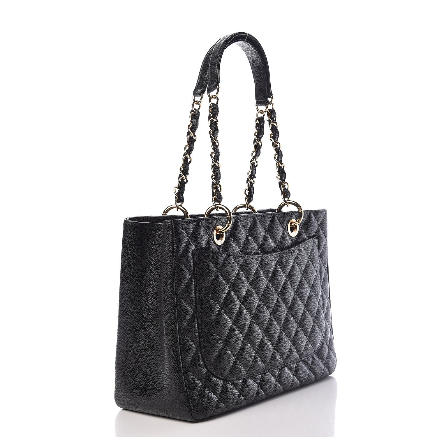Chanel Caviar Quilted Grand Shopping Tote GST Black 3 of 11