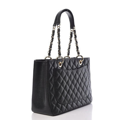 Chanel Caviar Quilted Grand Shopping Tote GST Black 3 of 11