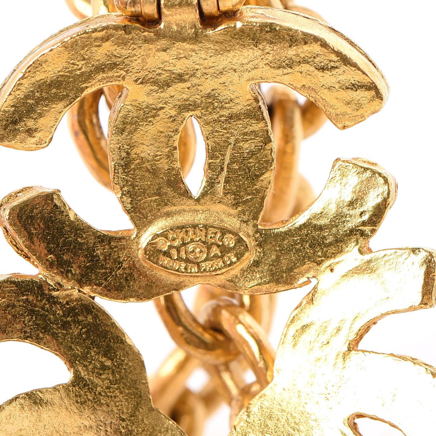 Triple CC Chain Necklace Gold