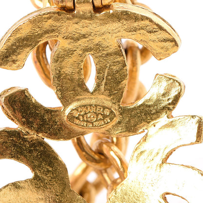 Chanel Triple CC Chain Necklace Gold 5 of 6
