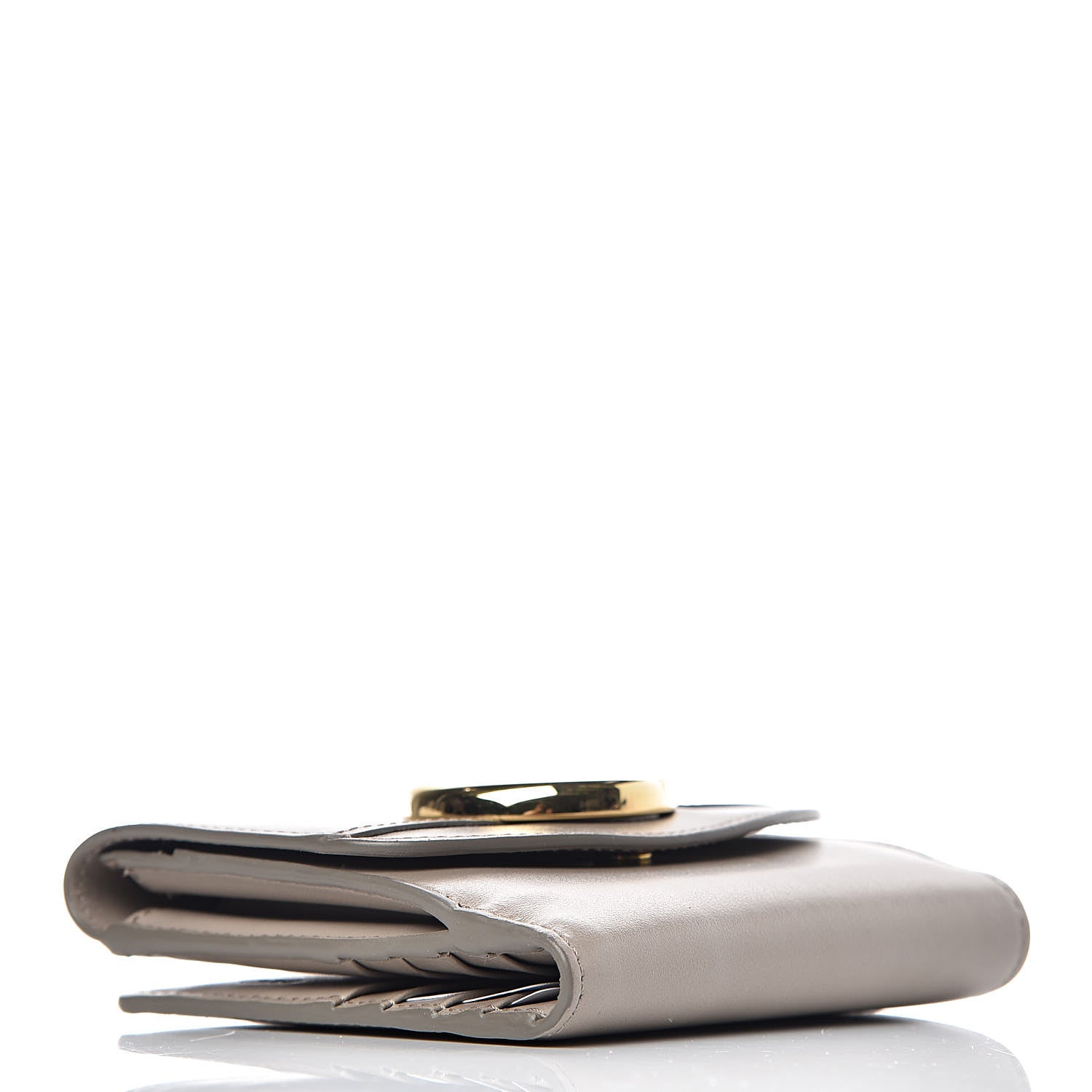 Chloe Shiny Calfskin Square Wallet Motty Grey 4 of 8