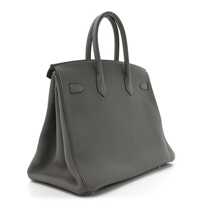 Hermes Togo BIRKIN 35 Gris Meyer 3 of 11