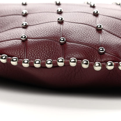 Alexander Wang Pebbled Calfskin Studded Roxy Hobo Burgundy 11 of 12