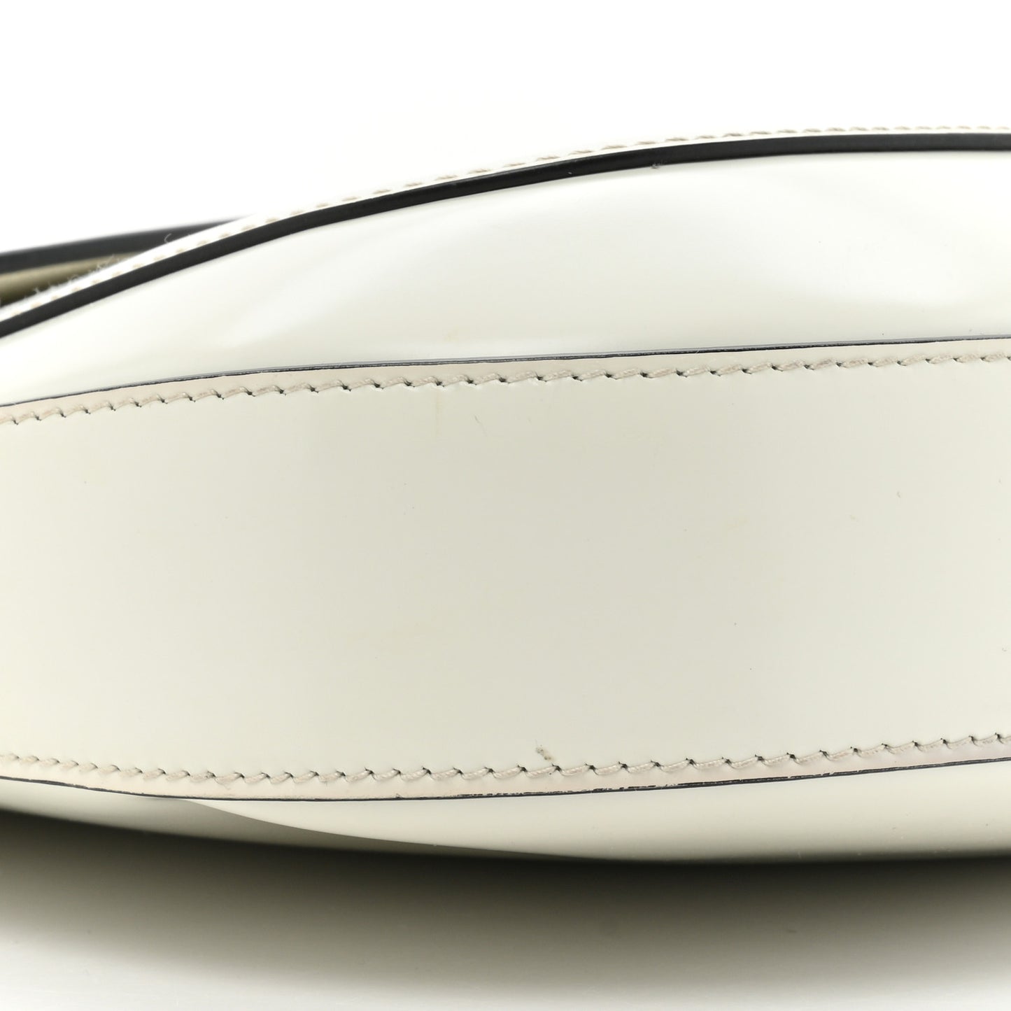 Spazzolato Cleo Flap Adjustable Strap Shoulder Bag White Black