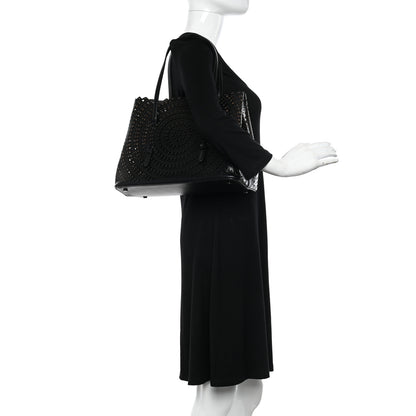 Alaia Lux Calfskin Vienne Mina 32 Bag Black 2 of 11