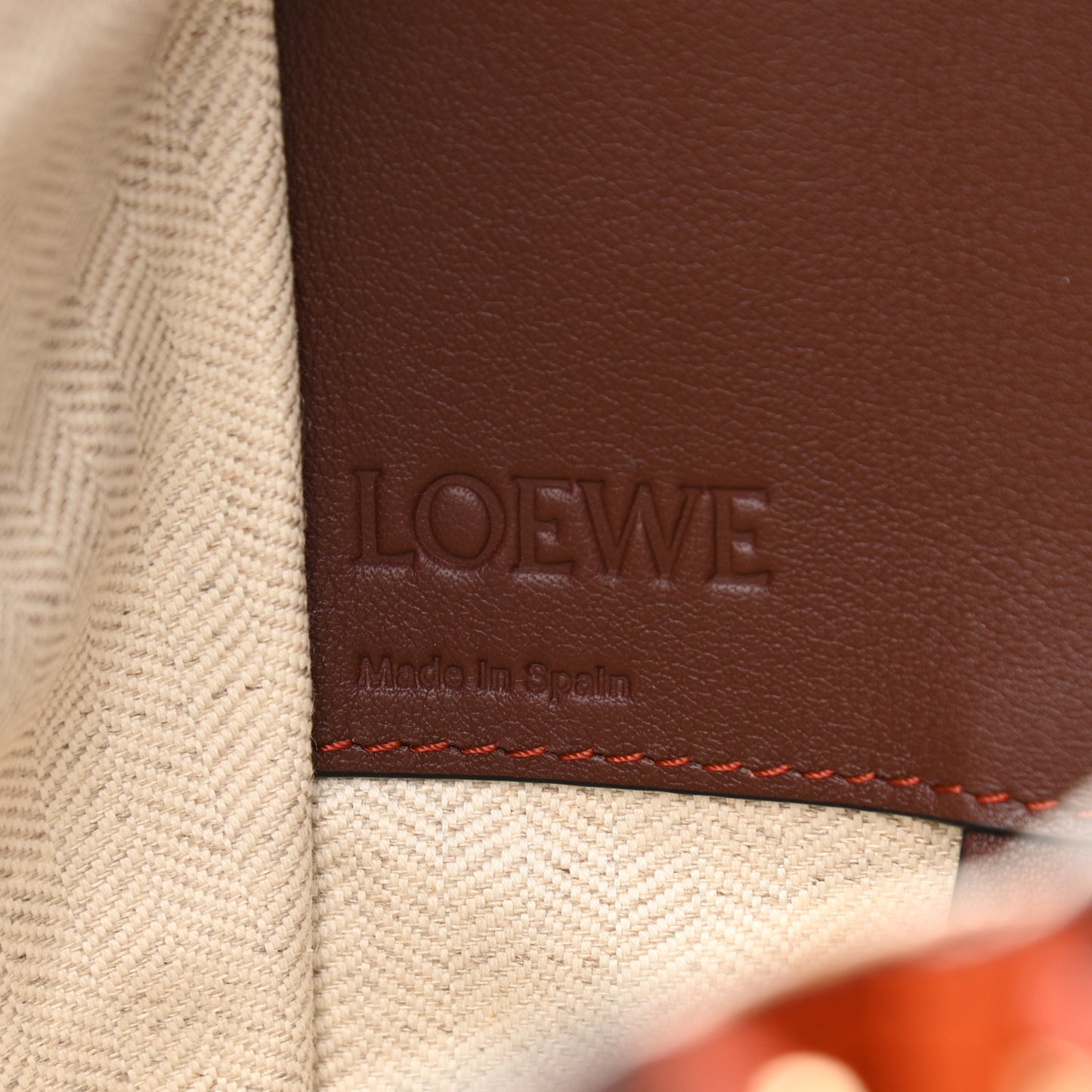 Calfskin Small Hammock Shoulder Bag Ginger Red