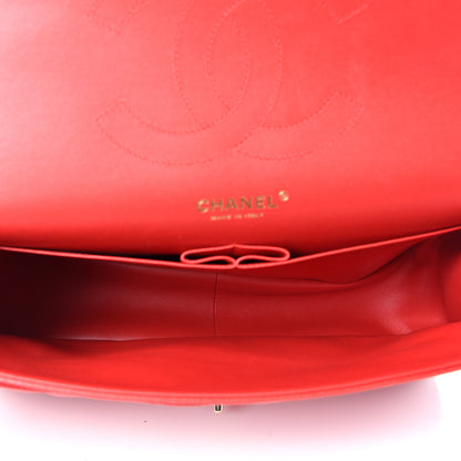 Chanel Caviar Quilted Jumbo Double Flap Red 5 of 11