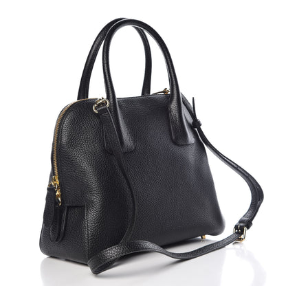 Burberry London Grainy Calfskin Small Greenwood Bowling Bag Black 4 of 13