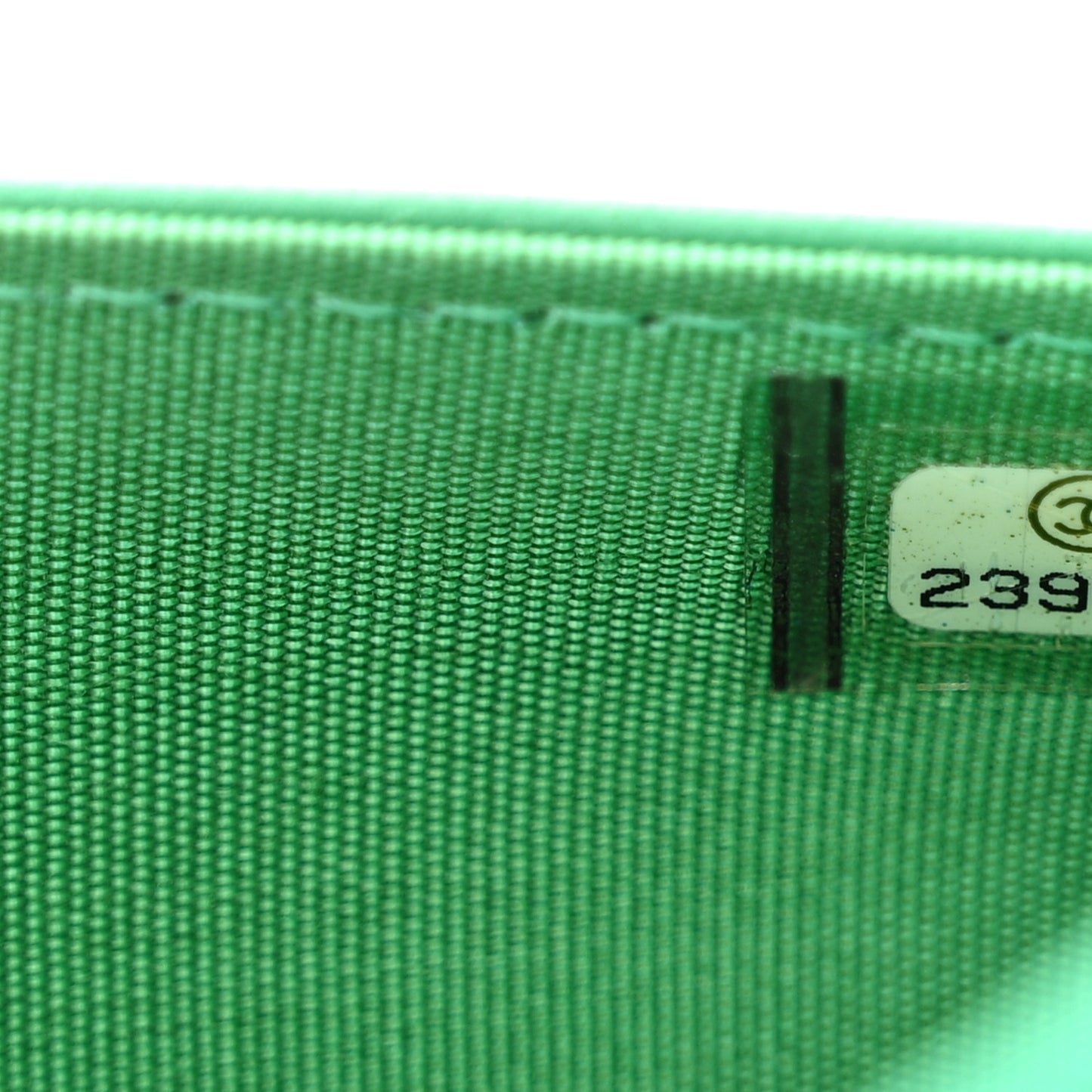 Lambskin Chevron Quilted Boy Wallet On Chain WOC Green