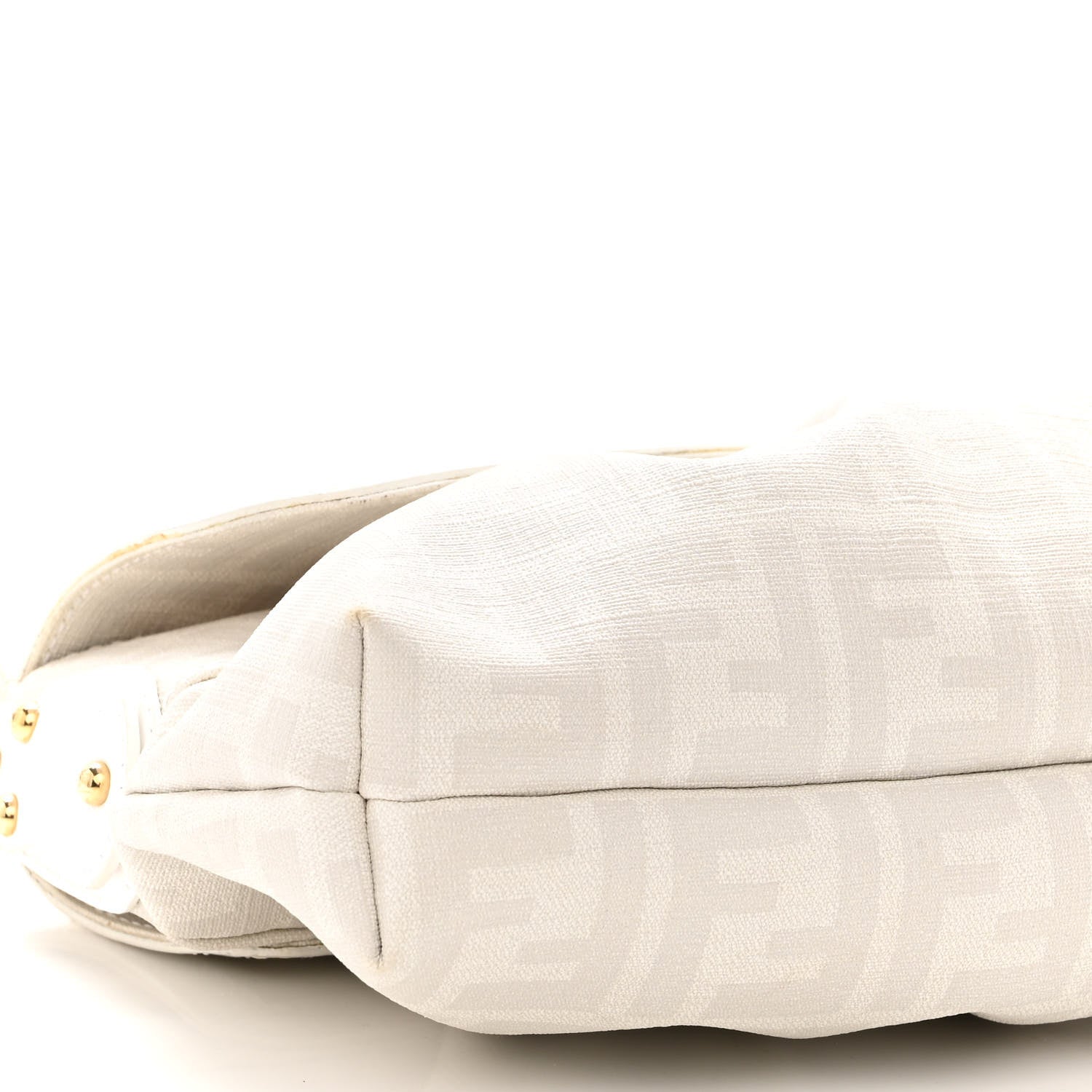 Fendi Zucca Spalmati Small Chef Shoulder Bag White 6 of 7