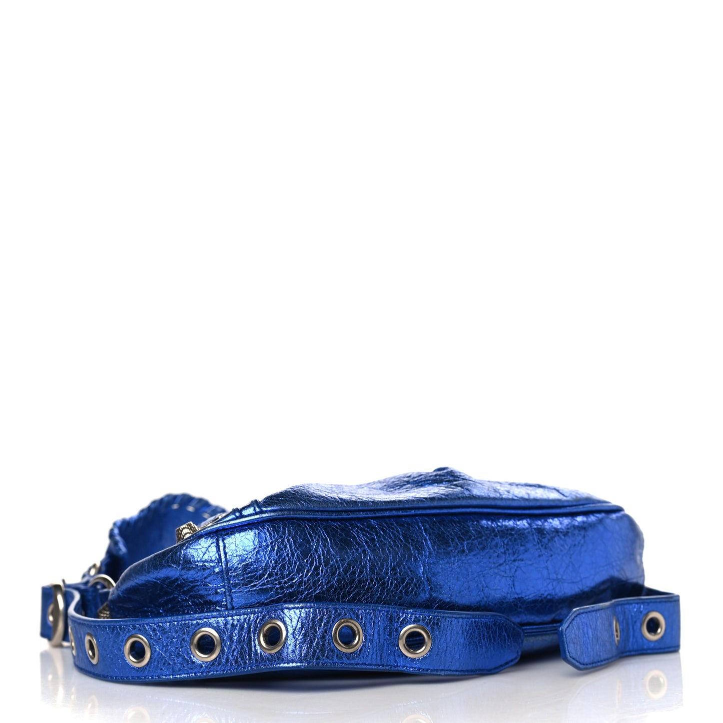 Metallic Arena Agneau Le Cagole Shoulder Bag XS Blue