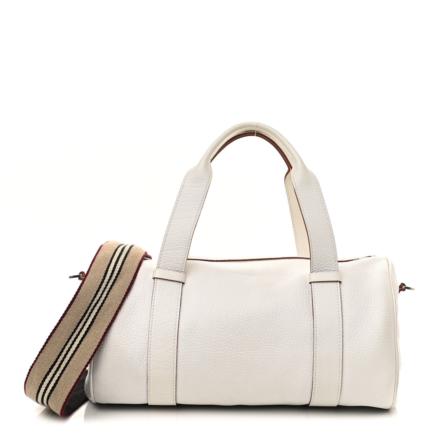 Calfskin Barrel Bag White