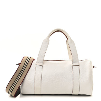 Burberry Calfskin Barrel Bag White 1 of 13