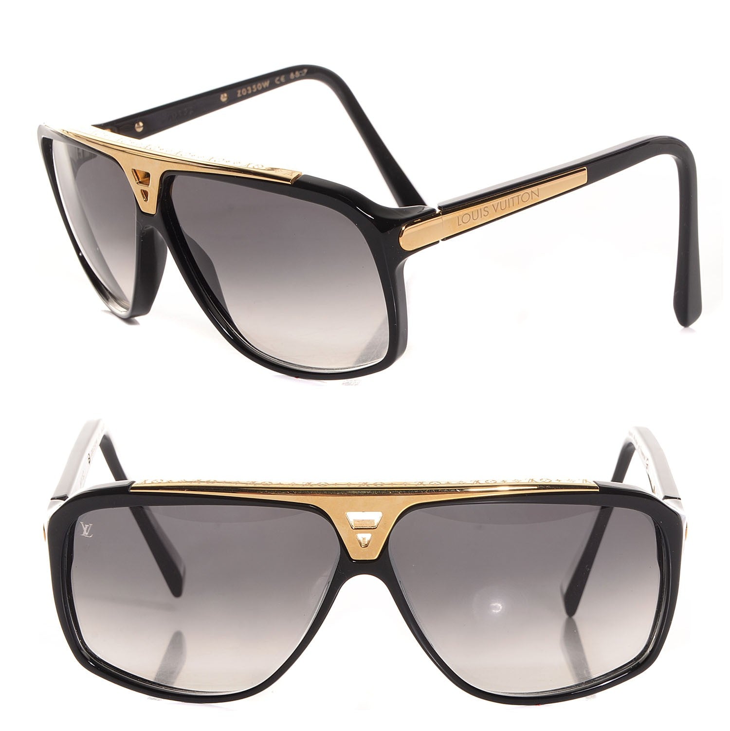 Louis Vuitton Evidence Sunglasses Z0350W Black 1 of 6