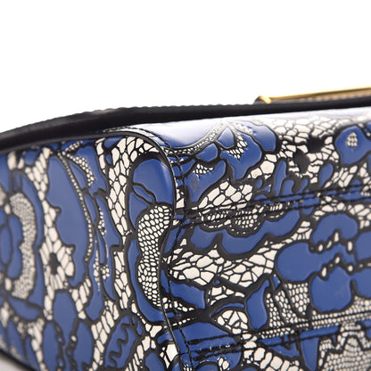 Louis Vuitton Calfskin Printed Twist Shoulder Bag MM Blue Black 9 of 9
