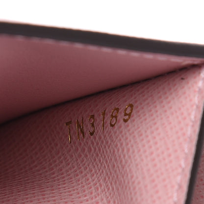 Louis Vuitton Damier Ebene Zoe Wallet Rose Ballerine 7 of 8