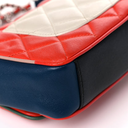Chanel Lambskin Plexiglass Quilted Small Cuba Color Flap Red Multicolor 10 of 17