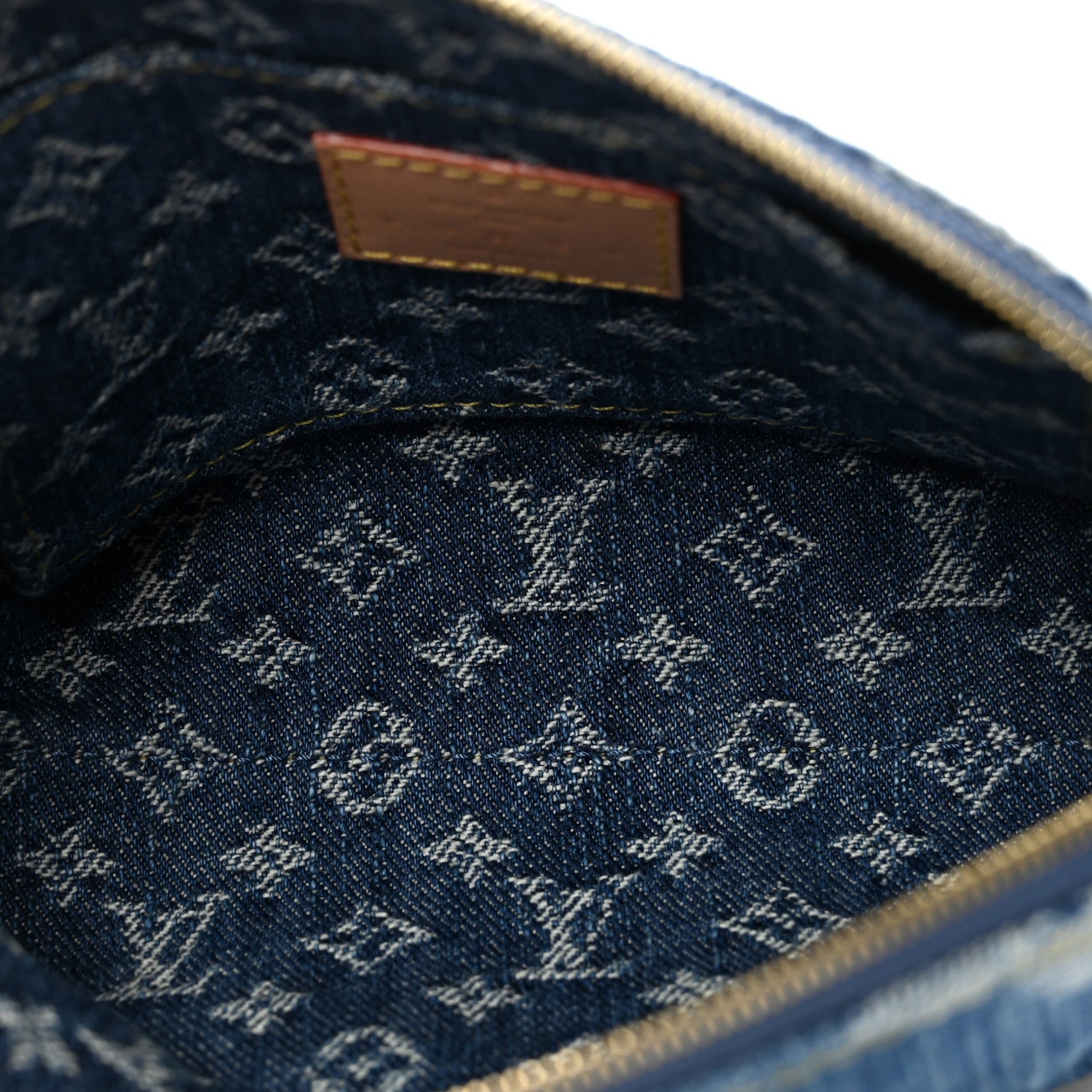 Louis Vuitton Denim Giant Monogram Pochette Cosmetique PM Denim Blue 5 of 6