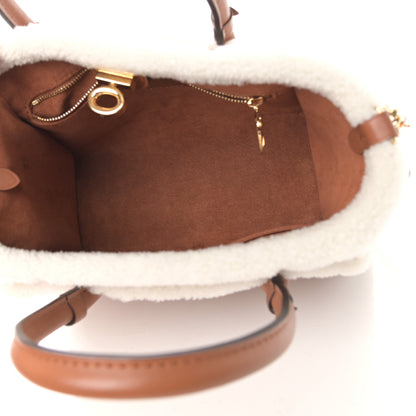 Louis Vuitton Grained Calfskin Shearling On My Side PM Caramel 5 of 10
